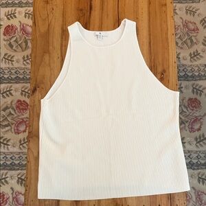 Banana Republic Ivory Ribbed Tank Top/ Shell